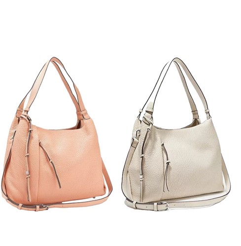 NEW Vince Camuto Designer Dove Gray Leather Backpack 