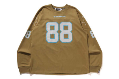 A Bathing Ape Men's Relaxed Fit Long Sleeve T-Shirt 2024 FW A Bathing Ape Men's Relaxed Fit Long Sleeve T-Shirt 2024 FW
