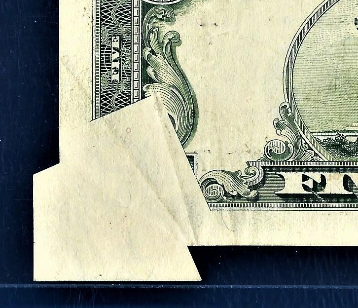 1995 $5 FW Error Pre-Back Print Foldover Error PCGS 53 PPQ Over Fold US Banknote - Image 3 of 4