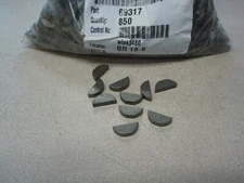 #9 3/16X3/4 WOODRUFF KEYS STEEL PLAIN 10 pieces