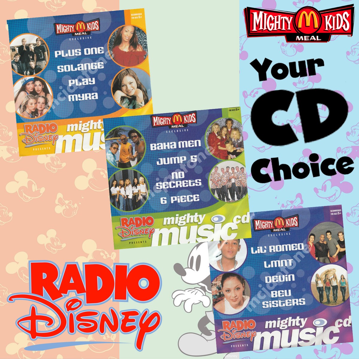 NEW McDonald's Mighty Kids Meal 2003 RADIO DISNEY MUSIC EP Audio