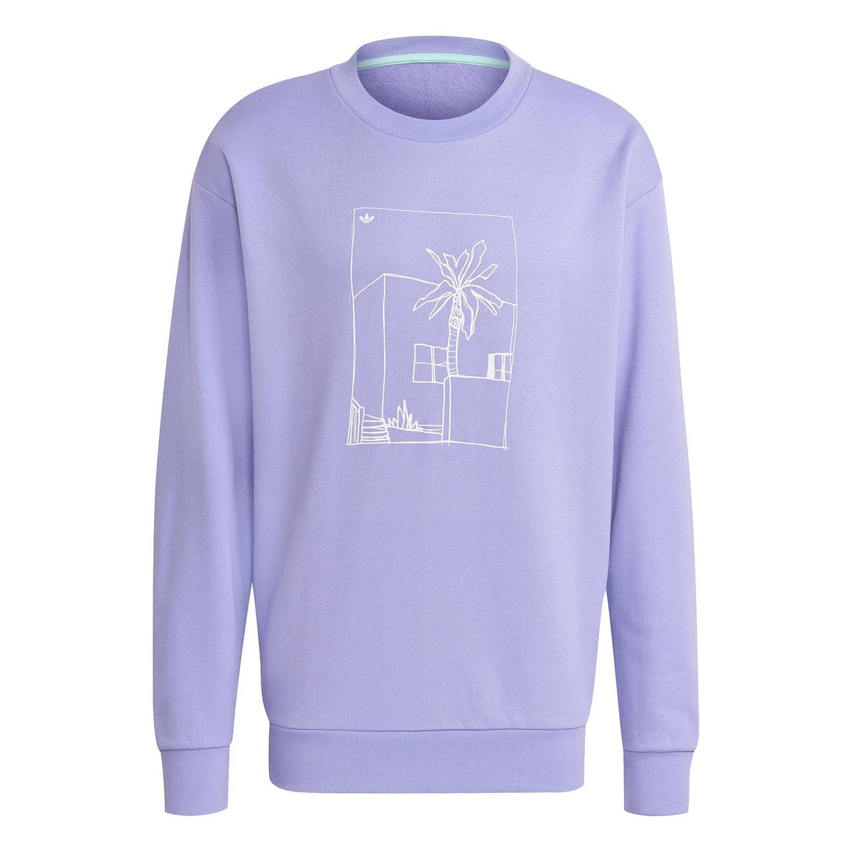Adidas originals linear online logo crew sweatshirt