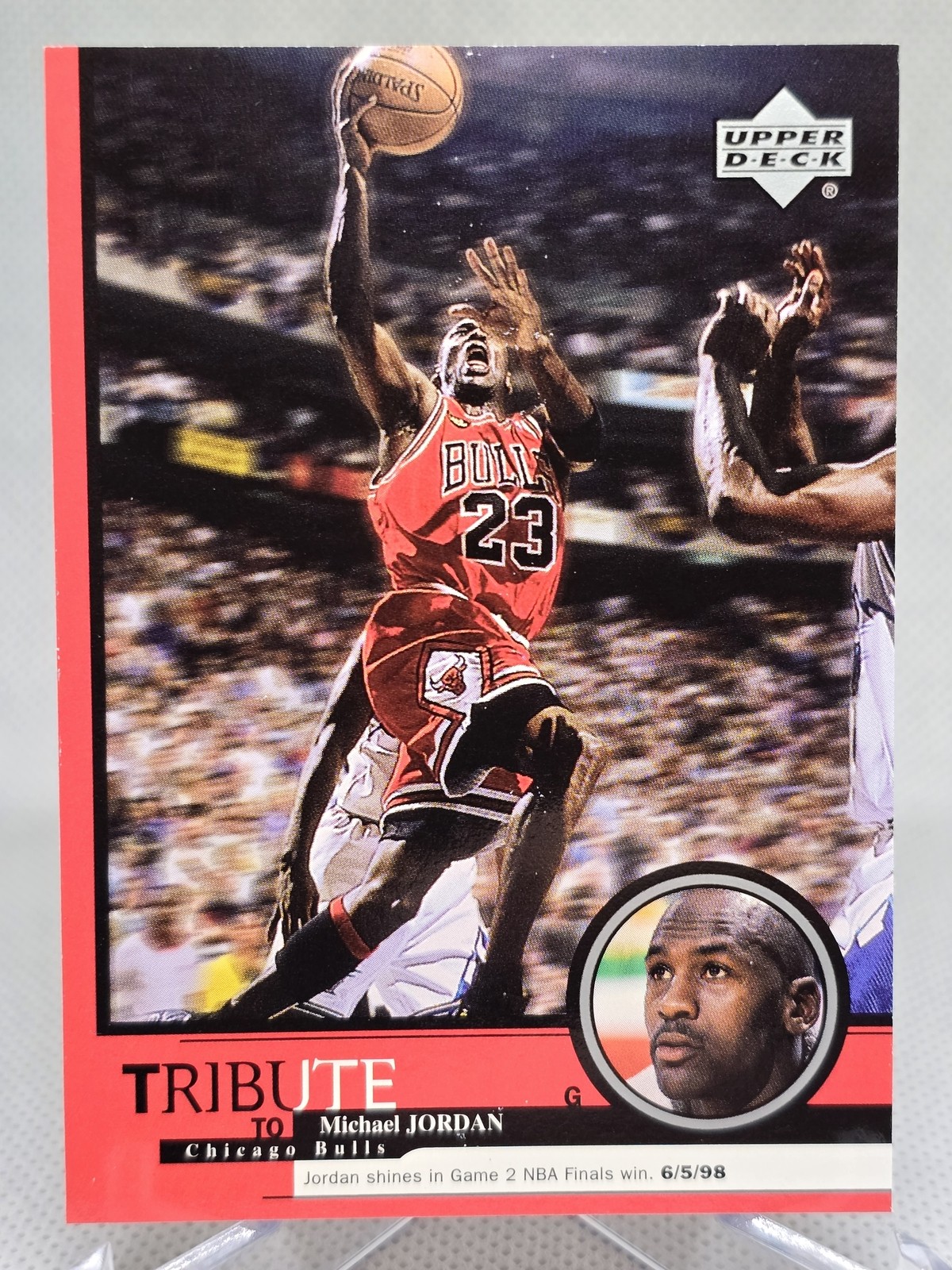 1999 Upper Deck Tribute to Michael Jordan #27 Michael Jordan - (6/5/98)