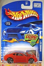 2002 Hot Wheels Mainline/Collector 214 OVERBORED 454 Orange w/Chrome Pr5 Spokes