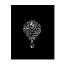 New formal Brooch Bow tie rhinestones Black elegant wedding gift party prom