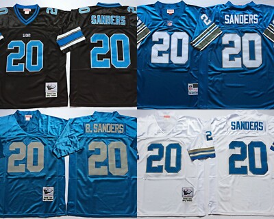 Adult Detroit Lions #20 Shirt Top Vintage Throwback DE Big & Tall Size