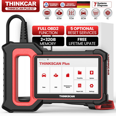 ThinkScan Plus S7 Profi Diagnosegerät Scanner Fehlerausleseger KFZ OBD2 2026 DE