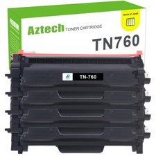 4 TN760 Toner Fits For Brother TN730 MFC-L2710DW HL-L2395DW L2370DW DCP-L2550DW