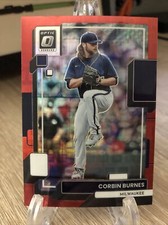 2022 Donruss Optic FOTL Pandora Red /99 Corbin Burnes Base #182 Brewers