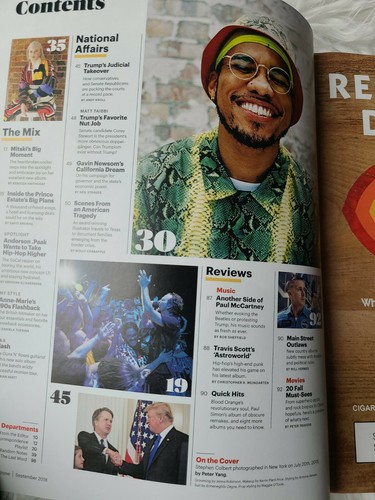 ROLLING STONE MAGAZINE - September 2018 - STEPHEN COLBERT / Sia / TRUMP...GOOD - Picture 4 of 5