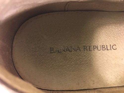 Banana Republic Hombre Zapatos Gamuza Marrón Claro Talla 8 M Buen Estado - Imagen 6 de 12