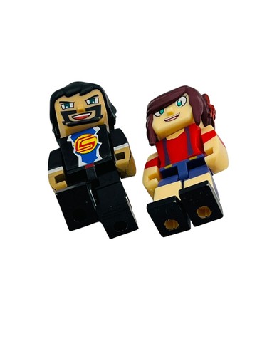 Figuras de acción Jazwares Tube Heroes AshleyMarieGaming y CaptainSparklez - Imagen 3 de 6