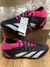Adidas Soccer Predator Accuracy.2 FG Black Pink Mens Running Cleat GW4586 Sz 5