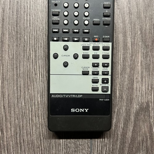 OEM SONY Remote Control RM-U231 RM-U221 Black SONY STR D1011-S Stereo Receiver - Picture 2 of 6