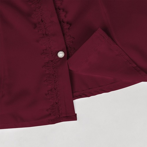 Victorian Women Shirt with Jabot Lady Classic Lolita Blouse Top Shirt Christmas - Picture 44 of 47