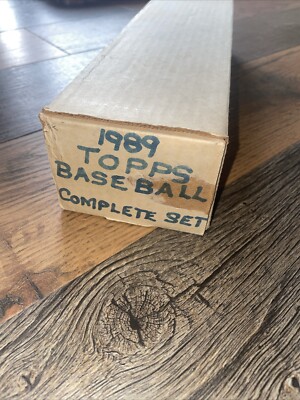 1989 Official Topps Baseball Cards Complete Set 729 Cards MLB