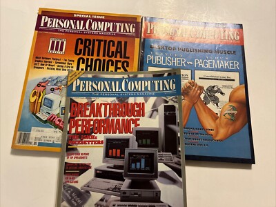 Vintage Personal Computing Magazine Issues 3 Pc Lot 1988 Sept Oct Nov Computers