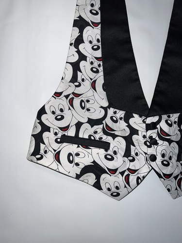 Disney Mickey Mouse Vest Youth Large Multicolor Adjustable Backless - Picture 3 of 7