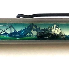 Colorado Railroad Museum Floaty Pen Moving Train Locomotive 1990 Vintage Denver