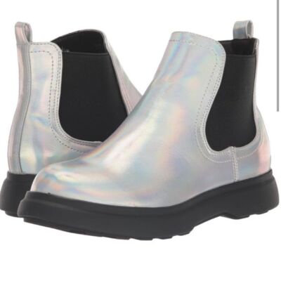 New DV Dolce Vita Cole Ankle Boots Iridescent Metallic Space Astronaut Sz  - Main Image