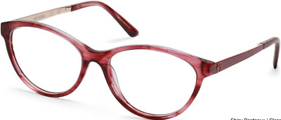 Harley Davidson HD0570 069 Clear Pink Cat Eye Plastic Eyeglasses Frame 55-15-145