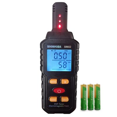 3-in-1 EMF Meter   EMF Reader & Radiation Detector w/ Sound-Light Alarm Ghost...