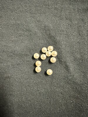 6mm Half Drilled Hole Shell Pearl Beads for Jewelry Making