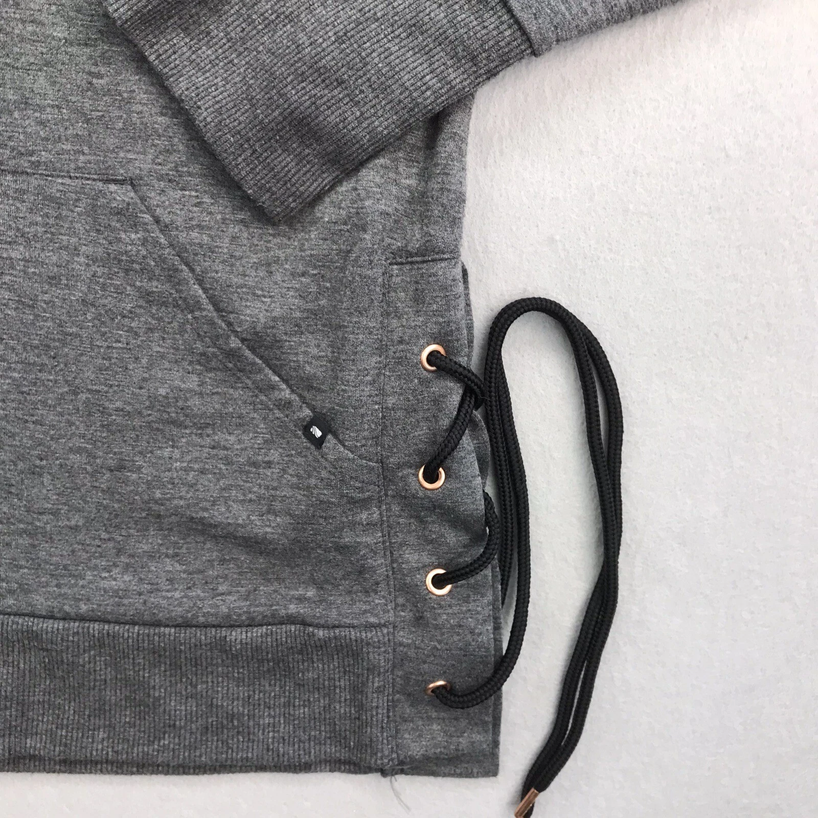 VETEMENTS Marika Felpa con Cappuccio Donna Grande Grigio Activewear Pullover