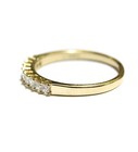 14k yellow gold 1.05ct womens princess diamond wedding band 4.4g ladies 5.25 — photo 2