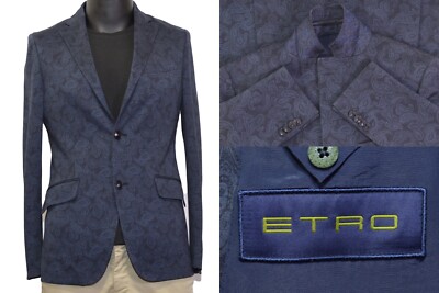 ボトムスその他 Etro Double-Breasted Blue Blazer With Gold Button Accents Etro Double-breasted Blue Blazer With Gold Button Accents In