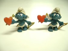 1980 Cupid SMURF Valentine Variations Vinyl Figures HongKong 1, W. Berrie Co 3