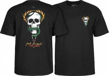 Powell Peralta Mike McGill SKULL AND SNAKE Skateboard T Shirt BLACK