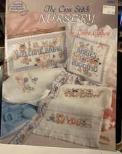 Cross Stitch Nursery Pattern Book #3554  17 Pages American School of Needlework