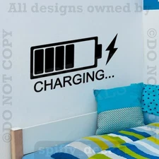 CHARGING Bedroom Livingroom Family Removable Wall Decal Vinyl Sticker Decor