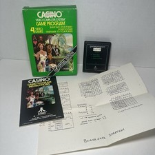 Atari 2600 Sears Telegames: Casino CIB Mislabeled - Actual Bowling game *READ* image