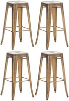 4Er Set Barhocker Joshua Gold