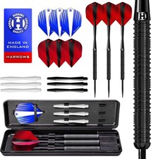 New Harrows Caliber Dart Set 90  Black  23 Grams in Case