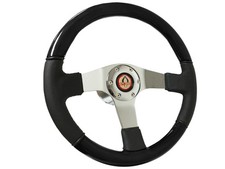1969-1970 Shelby Gt350 Mustang Half Wood Leather Steering Wheel Kit 6-bolt