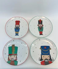The Cellar by Macys Nutcracker Dinner Plates Christmas Holiday Dishwasher safe