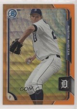 2015 Bowman Chrome Prospects Orange Wave Refractor Austin Kubitza #BCP32 02sc