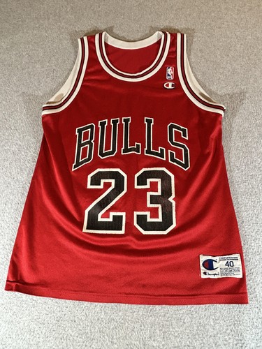 Michael Jordan Jersey Mens Medium 40 NBA Michael Jordan Champion Vintage USA 90s - Image 1