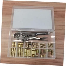 49Pcs Hose Repair Kit with Hose Crimper and Hose Crimping Tool, Welding Hose 