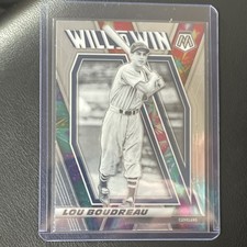 Panini 2021 Mosaic Prizm Lou Boudreau Will to Win Cleveland WTW11 Baseball