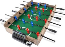32 Inch Tabletop Foosball Game Set Oak or Black Tabletop