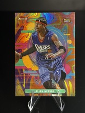 2025-26 Topps Finest Allen Iverson Uncommon Oil Spill Refractor #191 Sixers
