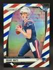 2024 Panini Prizm #329 Drake Maye (RC) Red, White & Blue Prizm