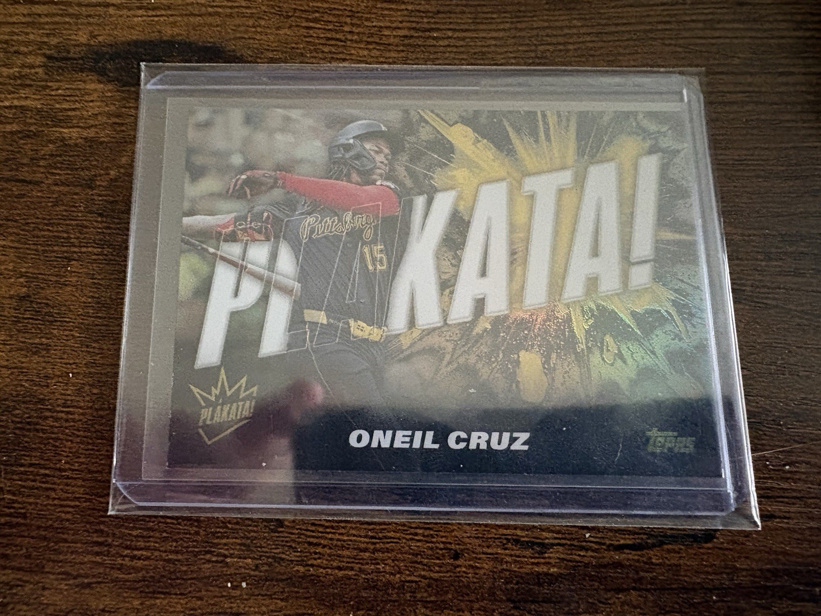 Topps 2025 Series 1 Plakata Insert Oneil Cruz Pittsburgh Pirates PLAK-5 SSP