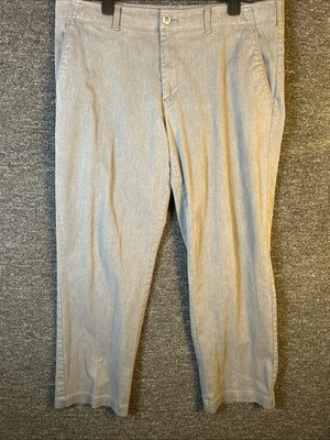 Haggar The Active Series Men's Gray Polyester Pants Size 38x30