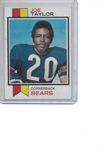 1973 Topps Joe Taylor Rookie Chicago Bears Football Card #37. rookie card picture