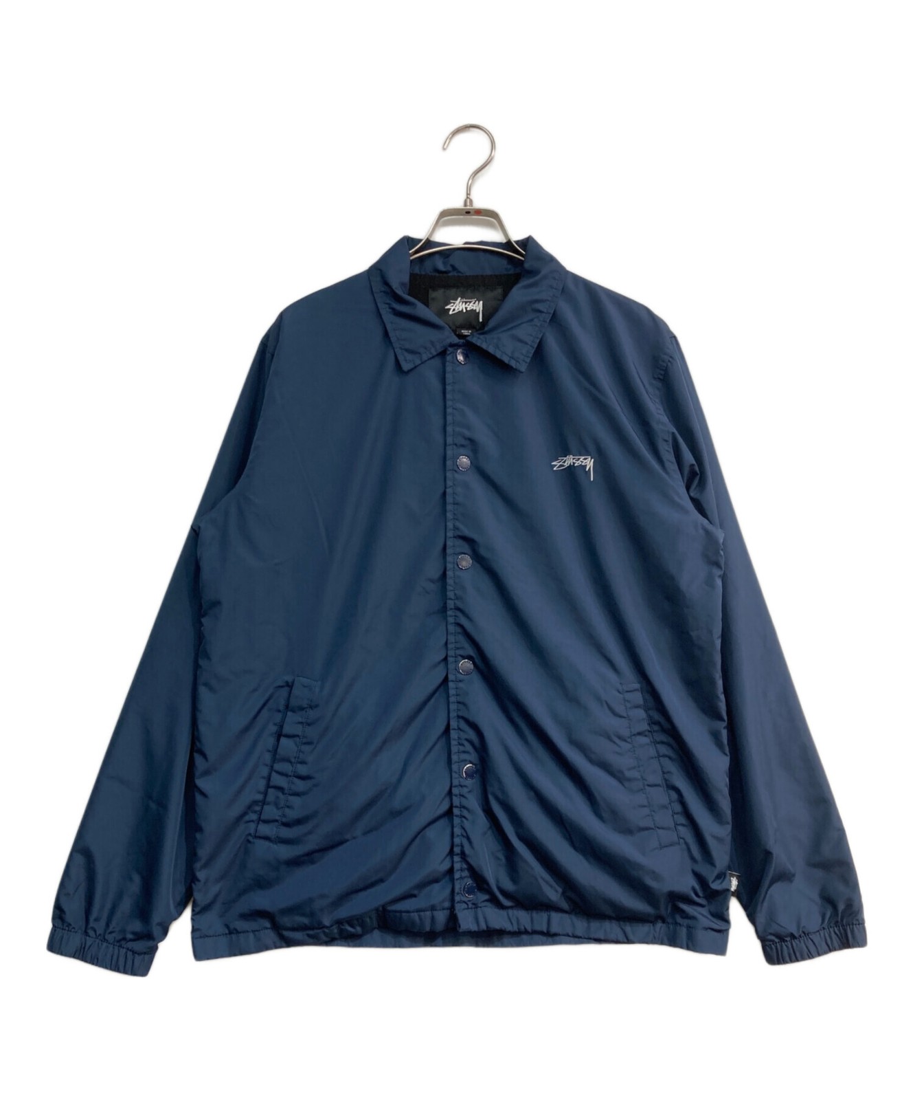 Stussy Navy Coach Jacket for Men Size S
